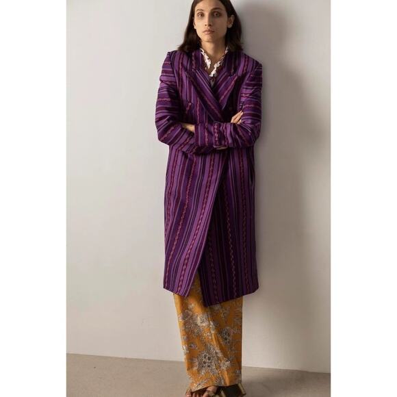 Alix Of Bohemia Jackets & Blazers - Alix of Bohemia Haze Guate Coat Purple